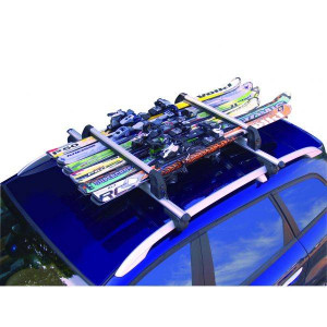 Suport schi snowboard Menabo Silver Ice pe bare transversale, 6 perechi ski / 4 snowboard - Img 4