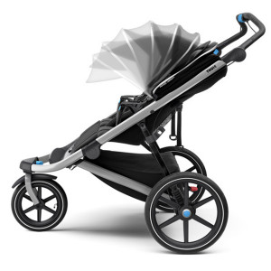 Thule Urban Glide 2 Double stroller, Aluminium/Jet Black - Img 5