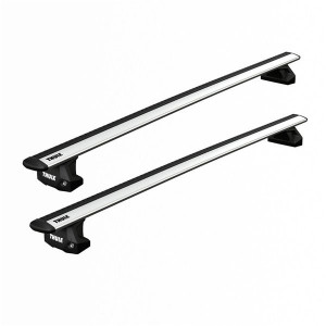 Bare transversale Thule Evo Clamp Silver pentru Fiat Qubo, 5 usi, model 2007-2016 - Img 1