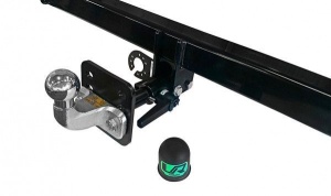 Carlig de remorcare Mitsubishi L200 Pick-Up 2009-2015 Flansa 2 suruburi Demontabil Orizontal Umbra Rimorchi