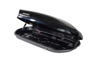 Cutie portbagaj Menabo Mania 580 Black DUO cu prindere Crab - Img 4
