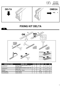 Kit de prindere Menabo KIT52G pentru bare transversale Delta / Omega