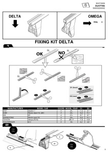 Kit de prindere Menabo KIT78G pentru bare transversale Delta / Omega