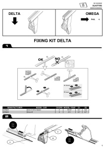 Kit de prindere Menabo KIT79G pentru bare transversale Delta / Omega - Img 2