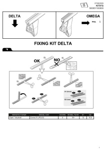 Kit de prindere Menabo KIT97G pentru bare transversale Delta / Omega