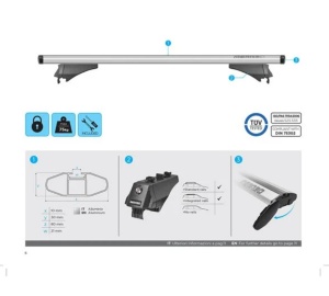 Menabo Leopard Silver roof bars for Kia Sportage (QL) 2016+ - Img 6