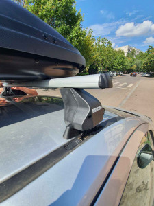 Menabo Omega Aluminium roof bars for Fiat Doblo Restyling, model 2009-2010 - Img 9