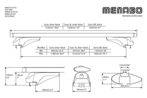 Menabo Sonic Silver roof bars for Alfa Romeo Stelvio 2017+ - Img 7
