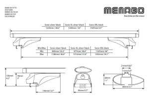 Menabo Sonic Silver roof bars for Kia Niro 2016+ - Img 7