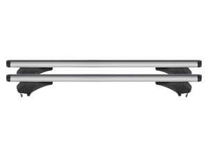 Menabo Sonic Silver roof bars for Volkswagen Polo V (6R) Cross 2009-2014