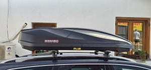 Menabo Starla 500 DUO Dark roof box, dual-side opening, 500 L, matt black, 199 x 84 x 41 cm - Img 12
