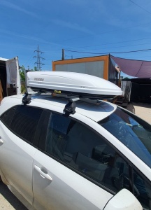 Roof box Menabo Mania 400 ABS White, 164x79x36cm - Img 13