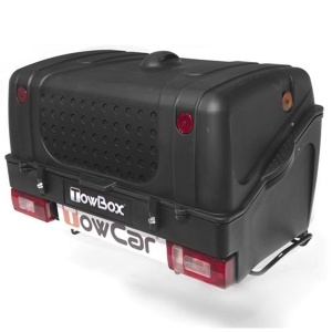 Roof box on tow bar Towbox V1 Black