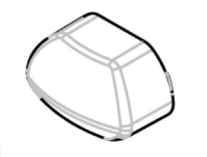 Set capace pentru barele transversale Menabo Tema din otel
