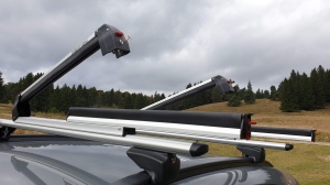 Ski & snowboard rack Menabo Yelo 6 Silver sliding, roof-bar mounted, 6 pairs ski / 4 snowboard - Img 12
