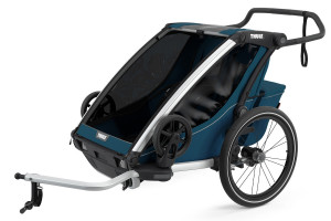 Thule Chariot Cross 2 multisport trailer, Majolica Blue - Img 2