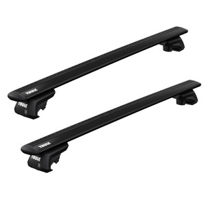 Thule Evo Raised Black roof bars for Saab 9-5 Station Wagon 2006-2012