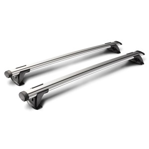Yakima ThruBar Silver roof bars for Daewoo Tacuma 2000-2004