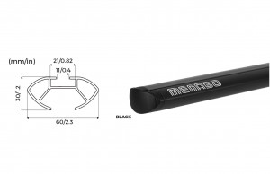 Bare transversale Menabo Delta Black pentru Fiat Panda I, 3 usi, model 1980-2003 - Img 5