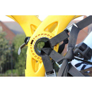 Bike rack Saris Bones 3 Yellow for 3 bikes tailgate mounted/boot - Img 6