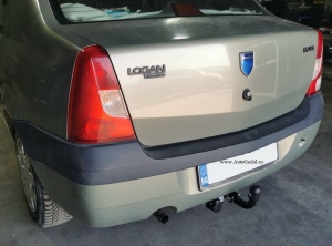Carlig de remorcare Dacia Logan Sedan 2004-2008 Semidemontabil Hook - Img 5