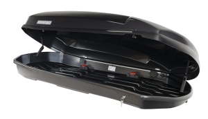 Cutie portbagaj Menabo Satellite 600 DUO ABS Black CRAB, 197x94x45 cm - Img 2