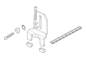 Kit de prindere Menabo Fix Point FIX201FP pentru bare transversale Delta / Omega