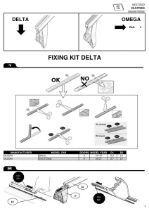 Kit de prindere Menabo KIT65G pentru bare transversale Delta / Omega