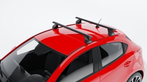 Menabo Omega Plus Black roof bars for Mercedes E (W212), 4 doors, model 2009-2013 - Img 6