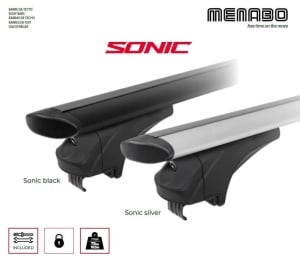 Menabo Sonic Silver roof bars for Seat Leon IV (MK4) Sportourer (without trapa) 2020+ - Img 6