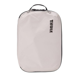 Saculet de depozitare cu 2 compartimente, Thule, Compression Packing Cube mediu, alb - Img 2