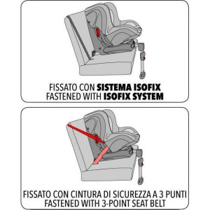 Scaun auto copii Bellelli Tiziano Isofix Black-Grey Grupa 1 (9 - 18 Kg) - Img 2