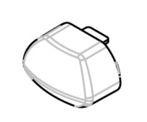 Set capace pentru barele transversale Menabo Tema din aluminiu
