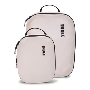 Storage pouch set, Thule Compression Packing Cube, small and medium, white