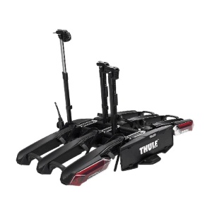 Suport biciclete Thule Epos 3 + Cutie portbagaj Thule Santu cu prindere pe carligul de remorcare (13pini)- pentru 3 biciclete - Img 3