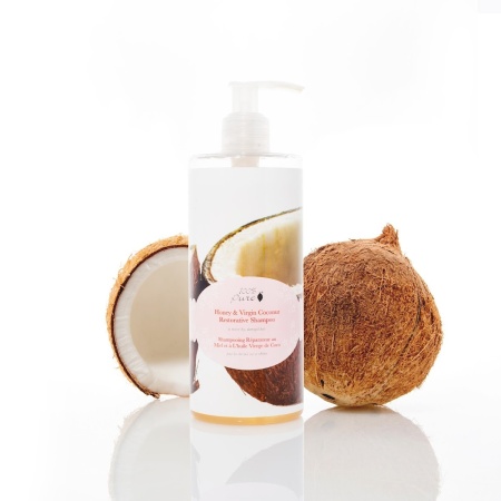 Şampon restructurant cu miere și nucă de cocos virgină - 390 ml