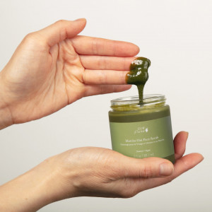 Exfoliant facial/mască cu matcha - Img 2