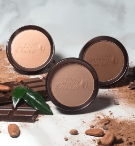 Pudră bronzantă naturală cu pigmenți din fructe și cacao - Img 6