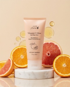 Mască facială naturală cu Vitamina C, Bakuchiol și CoQ10 – luminozitate intensă și efect anti-age - Img 3
