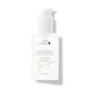 Toner astringent clarifiant cu arbore de ceai si salcie – pentru ten acneic
