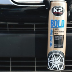 K2 Bold 600ml Spray Luciu Anvelope si Intretinere Cauciuc Wet Look Protectie UV - Img 5