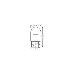 Set 10 Becuri W21W OSRAM 12V Original – Lumina Clara si Fiabilitate Ridicata - Img 2