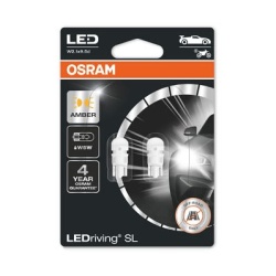 Set 2 Becuri Auto OSRAM W5W 2827DYP-2BL – Lumina Puternica pentru Stop/Semnalizare