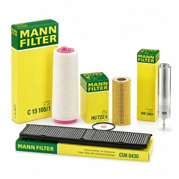 Pachet filtre MANN-FILTER BMW Seria 3 E90 320d 163 CP M47 (2005-2007)