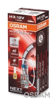 Bec H3 OSRAM Night Breaker Laser 64151NL +150% 12V 55W