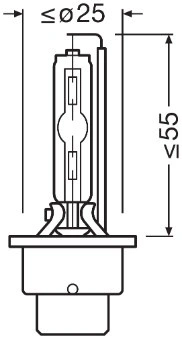 Set 2 Becuri Xenon D2S OSRAM Xenarc Night Breaker 220 66240XN2 4500K - Img 3