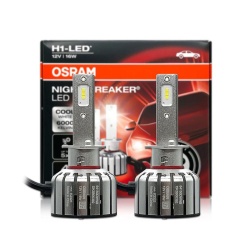 Set 2 LED-uri H1 OSRAM Night Breaker LED Smart 6000K – Street Legal cu Omologare RAR
