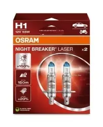 Set 2 Becuri H1 OSRAM Night Breaker Laser NextGen +150% 12V – Lumina Puternica