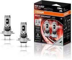 Set 2 LED-uri H7 OSRAM Night Breaker LED Smart 6000K – Street Legal cu Omologare RAR