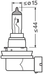 Bec 12V H8 35W Osram - Img 3